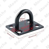 Mooche 8Pcs Pad Eye Plate Suspension Hook Stainless Steel 6mm Ring view 5