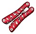 Tools of Life® Multitool Deluxe Red-Folding Hand Tool & Multi Tool Pouch, Multifunction, Multipurpose Survival Tool with Gift Box