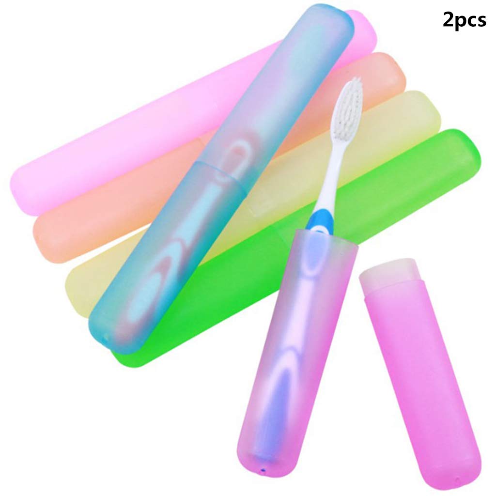 Welim Travel Toothbrush Holder Case Boxes Tube Cover Toothbrush Storage Box Plastic Toothbrush