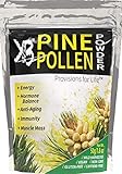 Pine Pollen Powder Wild Harvested - Organic Cracked Cell Wall/Broken Cell Wall | Finer Mesh for Max Absorption | Vitamins A & C Amino Acids Antioxidants to Support Collagen Production (50 Grams)
