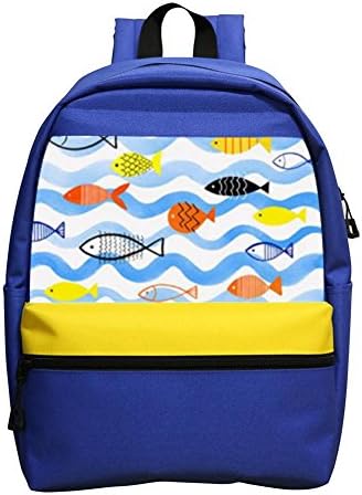 ETCENN Children School Bag Kids Backpack School Sea Fish Daypack Bookbag for Boys and Girls