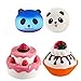 WATINC Random 3pcs Jumbo Strawberry Ice Cream&Three Cakes Panda Squishes Stress Relief Soft Toy Slow Rising Squeeze Toys(Strawberry Ice Cream&Three Cakes)