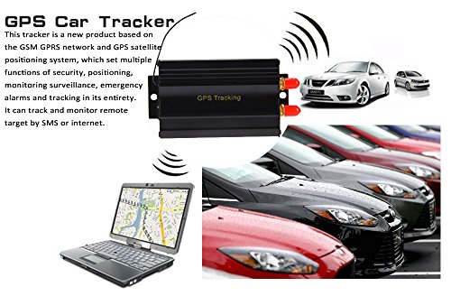 Anysun vehicles gps tracker Quad band Car Tracker SD card slot anti-theft move alarm with Remote Control Pc Version Software Google Maps Link Real Time Tracking App Scanner (TK103B)