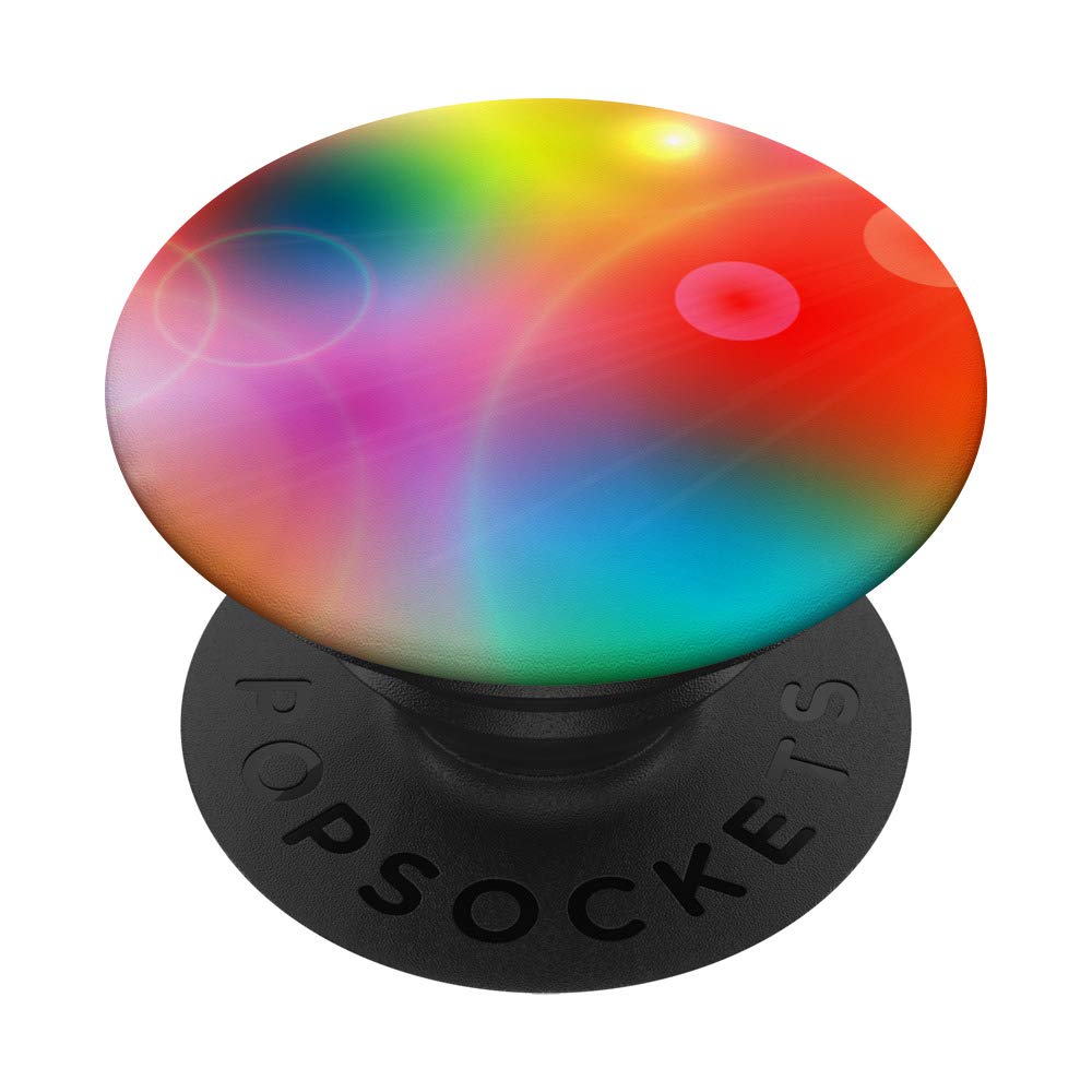 Vibrant Rainbow Flare Design PopSockets PopGrip: Swappable Grip for Phones & Tablets