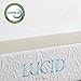 LUCID 3 Inch Ventilated Memory Foam Mattress Topper 3-Year Warranty - Cal King