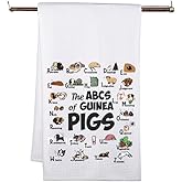 Guinea Pigs Lover Gift The ABCs of GUI NEA Pigs Kitchen Towel Guinea Pig Kitchen Decor for Guinea Pig Mom (Guinea Pigs)