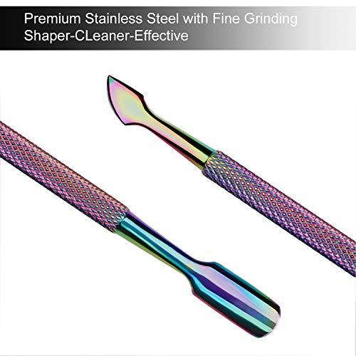Cuticle Trimmer with Cuticle Pusher - ECBASKET Chameleon Cuticle Nipper Clipper Cutter Dead Skin Remover Scissor Plier Durable Manicure Pedicure Tools for Fingernails and Toenails - Thumbnail 3