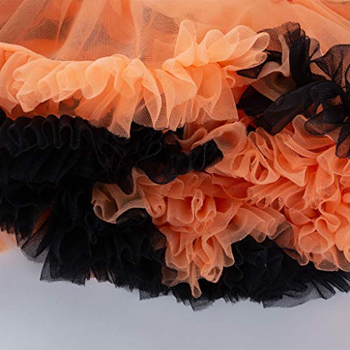 Beyonds Halloween Pumpkin Romper Dress Hairband Shoes Stocking Set, Cosplay Costumes for Toddler Kid Baby Boy Girl, Halloween Decor Party Decorations Costume Clothes - Thumbnail 4