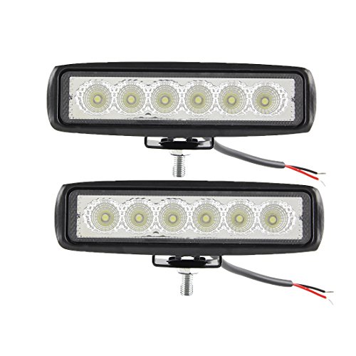 6-Inch LED Light Bar - 6000K Spot/Flood Beam, 30W, IP67 Waterproof, For Off-Road, SUV, Truck