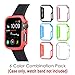 [6 Color Pack] Fintie Case Compatible with Watch Series 5 Series 4 40mm, Slim Lightweight Hard Protective Bumper Cover