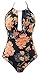 B2prity Women's Slimming One Piece Swimsuits Tummy Control Bathing Suit Halter Retro Swimwear for Big Busted Curvy Woman