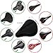 VickMall Exercise Bike Gel Seat Cushion, Large Soft Durable Bicycle Seat Cover Cushion Fits for Cruiser and Stationary Bikes Indoor Cycling, Come with Free Waterproof Dustproof Cover