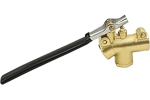 ZGTOOLS 1/4" Carpet Cleaning Wand Angle Valve，Brass Angled Flow Control Valve for Carpet Extractor Upholstery Wand, Angle Valve Handle for Carpet Cleaner