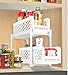 Ideaworks Two-tier Under Sink Sliding Shelf, White, standard, (TV7465)