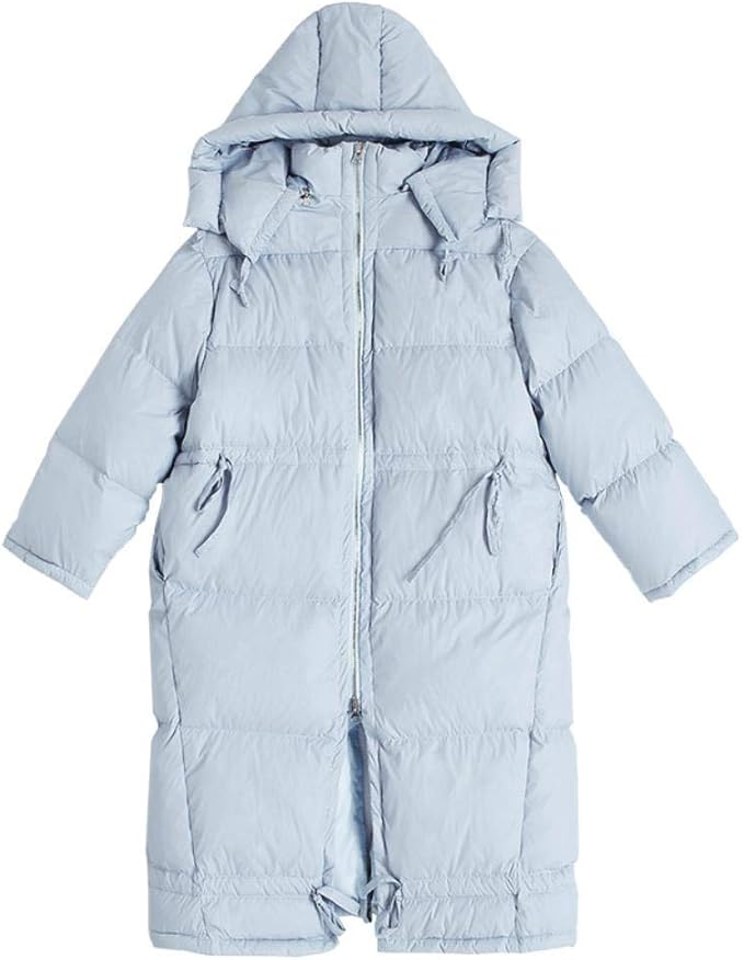 NLJlug Winter Down Jacket Women's Sky Blue Thick Loose Fashion Warm