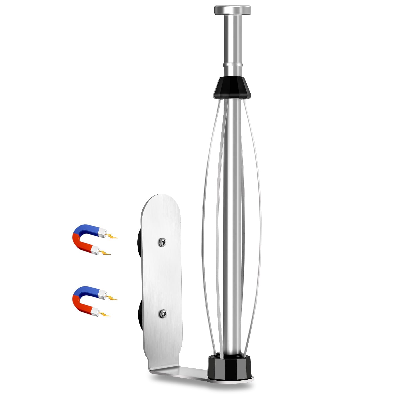 Photo 1 of Magnetic Paper Towel Holder for Fridge, One Hand Paper Towel Holder with Damping Effect Toilet Paper Roll Holder, Magnet Towel Rack Wall Mount, Organizer for Kitchen Refrigerator Grill Garage(Silver)