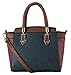 Diophy PU Leather Two Tone Mini Top Handle Tote Womens Purse Handbag Accented with Removable Strap SE-3397