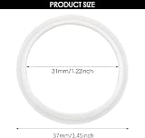 Gunwon 2pcs Silicone Bath Plug Seals 31/39mm Sink Waste Basin Click Stopper view 2