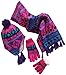 N'Ice Caps Kids Hat Glove Scarf Girls Winter Knit Accessory Set Warm Sherpa Lined 3 Piece
