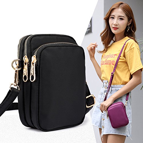 Toniker Fashion Cell Phone Purse Small Crossbody Bag Smartphone Wallet Phone Holder for Women Girls - Thumbnail 2
