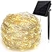 Solar String Lights, Ankway 200 LED Fairy Lights 8 Modes 3-Strands Copper Wire 72 ft Waterproof IP65 Solar String Lights Outdoor Indoor Patio Garden Christmas Decorative (Warm White)