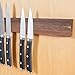 wooDsom Fridge Mount, Magnetic Knife Holder (Walnut, 12 inches)