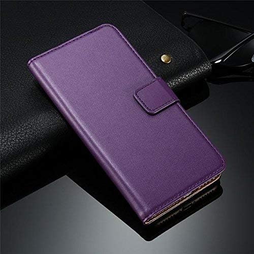 iPhone X Leather Case, iPhone X Book Wallet Case Folio Leather Wallet Case with [Kickstand] [Card Slots] [Magnetic Closure] Flip Book Cover Case for iPhone X PURPLE from Peach®
