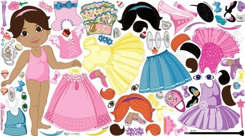 Mona Melisa Designs, Interactive Wall Play Set, Wall Doll, Mina