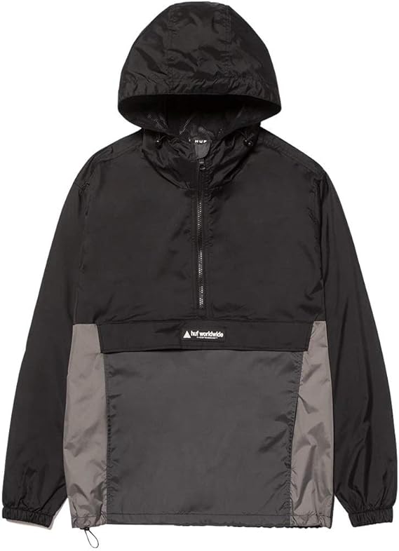 HUF Wave Anorak Jacket Windproof Jacket: Amazon.co.uk: Clothing