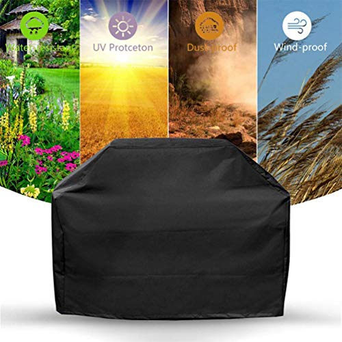 Samhe Grill Cover, 32-Inch Waterproof UV Resistant Heavy Duty BBQ Gas Grill Cover for Nexgrill Brinkmann Weber Char-Broil and More