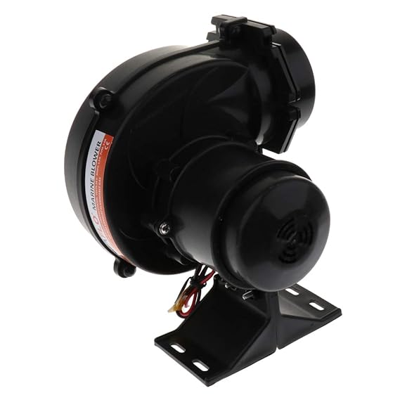 IPOTCH 1 Stück Bilgenluftgebläse Boots-Marine-Belüftung 12V-Gebläse Bilge-Luftgebläse Sicherung: 3,0 Amp Stromaufnahme: Nur 1
