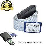 SD Extension SD Card Extension Cable Extender Adapter Flexible to Memory Card SDHC 4 8 16 32 64 GB SanDisk SDXC/Macbook/Kindle/3D Printer/Raspberry Pi/Arduino GPS TV SDHC SD Micro (SD to SD)