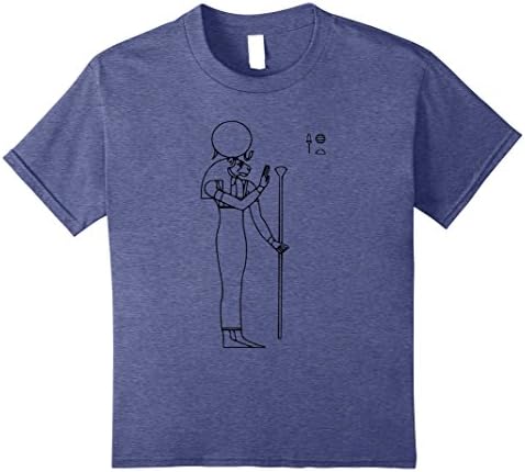 Kids Ra Shirt Egyptian God Egypt Religion Hieroglyph T-Shirt 10 Heather Blue
