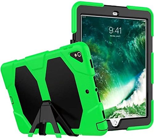 Albc iPad Pro 10.5 Case,[Kickstand]Slim Heavy Duty Shockproof Rugged Cover Three Layer Hard PC+Silicone Hybrid High Impact Resistant Full Body Protective Case For Apple iPad Pro 10.5 inch 2017,Green