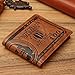 OB OURBAG Slim Wallet for Men, US $100 Dollar Bill PU Leather Bifold Card Holder Wallet Boy Coin Purse, M