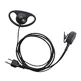 Caroo Walkie Talkie Headset for Midland, D Shape
