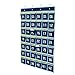 Hipiwe Numbered Classroom Organizer Pocket Chart for Cell Phones Calculator Holders with Hooks (42 Pockets)