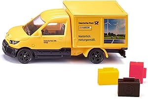 SIKU 1944, Streetscooter, 1:50, Metal/Plastic, Yellow, Incl. Trailer Hitch, Can be Combined Models of The Same Scale