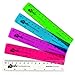 Monster Stationery - 6 Inch / 15cm Translucent Coloured Rulers - Shatter Resistant - Pack of 5 - Mixed