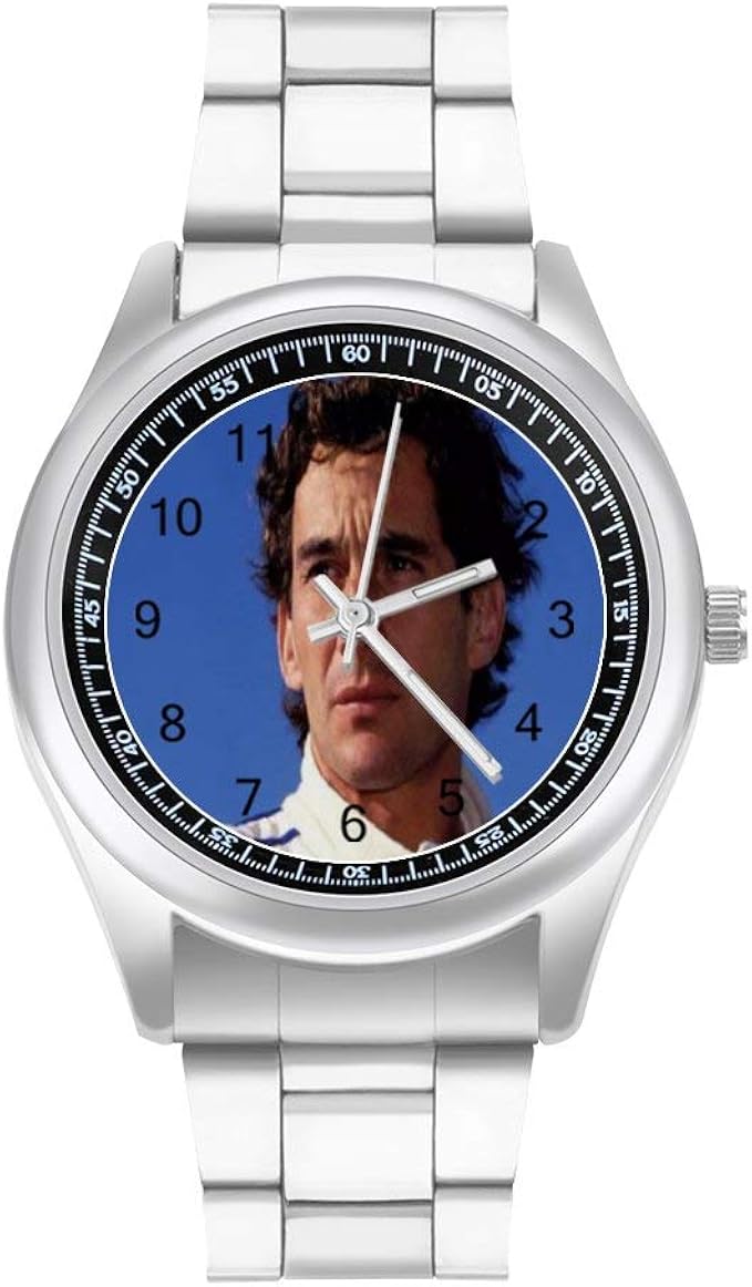 Amazon Ayrton Senna 腕時計 メンズ腕時計 ファッション カジュアル メタルバンド 時計 合金 軽量 シンプルな文字盤 が見やすい 時計 男性用 ユニセックス 高校生 紳士 父の日 プレゼント メンズ腕時計 腕時計 通販