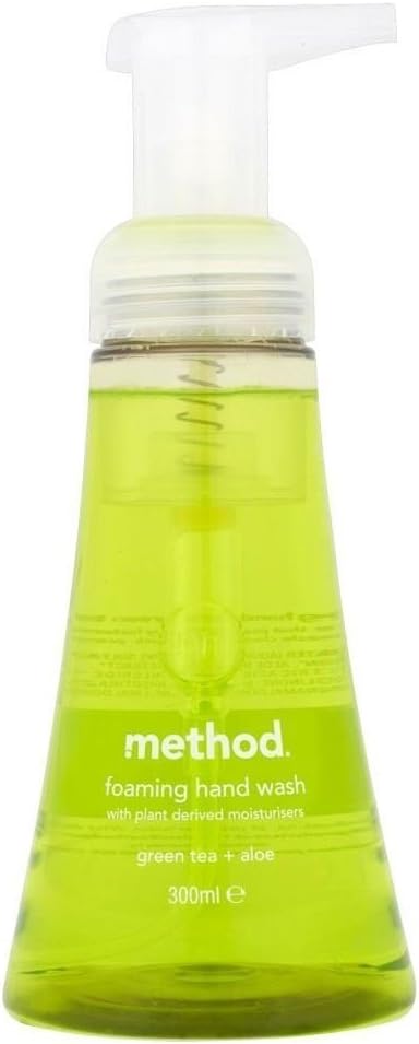 Method Foaming Hand Soap Green Tea & Aloe Vera 300ml Bottle - 12 Pack Bundle