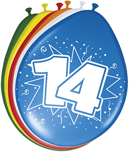 Folat - 14 Jaar Ballonnen 30cm 8 stuks