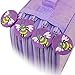 Samaz 72 Inserting Super Large Capacity Multi-Layer Students Pencil Case Pen Bag Pouch Stationary Case Makeup Cosmetic Case Bag (Purple)