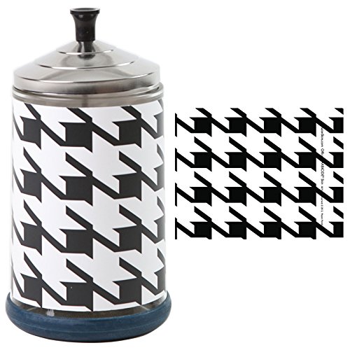 Salon Skins Decorative Barbicide Jar Wrap Houndstooth Home Garden Jars