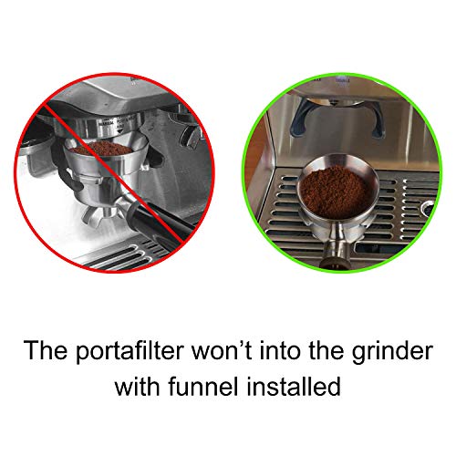 54mm Espresso Dosing Funnel, MATOW Stainless Steel Coffee Dosing Ring