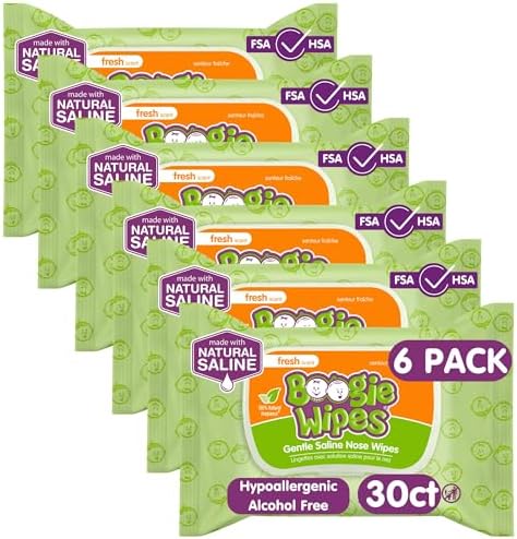Boogie Wipes Baby Wipes by Wet Wipes for Face, Hand, Body Nose