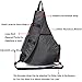 Large Sling Backpack, Sling Chest Bag Shoulder Crossbody Daypacks Fits 14.1-Inch Laptop Bookbag for Travel Outdoor Men Women (Grey55)