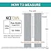 NICETOWN Living Room Darkening Curtain Panels - (Greyish White Color) W52 x L95, 2 PCs, Back Tab/Rod Pocket Room Darkening Window Treatment Draperies