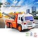 Gizmovine Toy Truck Heavy Duty Wrecker Tow Truck Police Construction Toys for Boys with Friction Power (with Double Hooks)