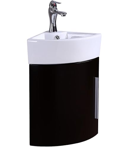 Corner Bathroom Pedestal Sink Centerset Faucet Boring Overflow